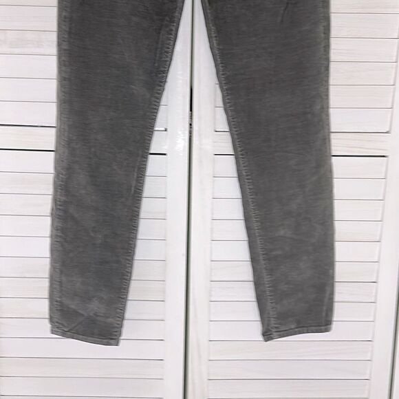Lucky Brand Pants Size 8 Corduroy Gray Sofia Skinny Stretch 8/29 - Picture 4 of 11